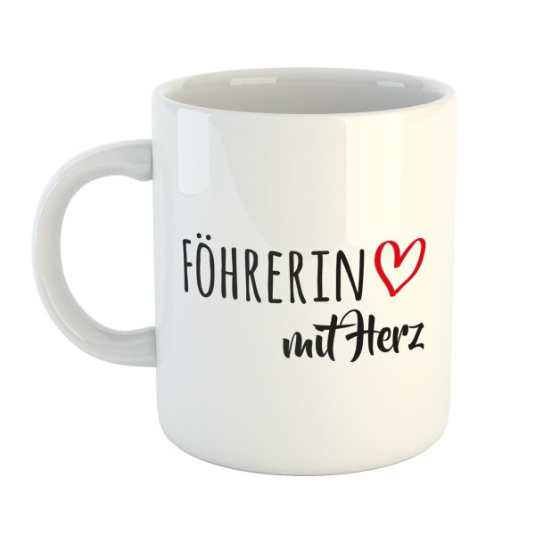 Kaffeetasse Föhrerin Weiß 330ml