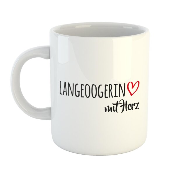 Kaffeetasse Langeoogerin Weiß 330ml