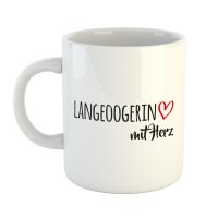 Kaffeetasse Langeoogerin Weiß 330ml