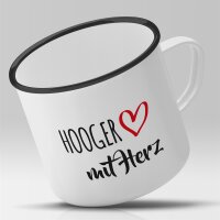 Emaille Tasse Hooger mit Herz Vintage 300ml