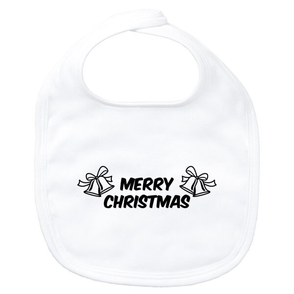 Baby Lätzchen Merry Christmas Glocken