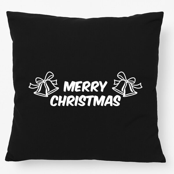 Kissen Merry Christmas Glocken 40x40cm