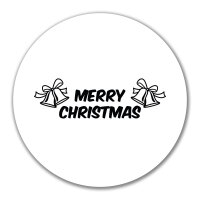 Aufkleber Merry Christmas Glocken 10cm Sticker