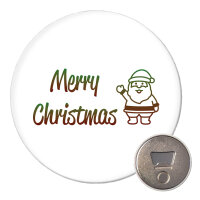 Magnet Merry Christmas Weihnachtsmann 59mm...