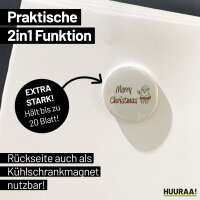 Magnet Merry Christmas Weihnachtsmann 59mm Kühlschrankmagnet Flaschenöffner