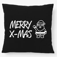 Kissen Merry X-Mas Weihnachtsmann 40x40cm