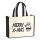 Jutetasche Merry X-Mas Weihnachtsmann 21 Liter Black