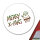 Aufkleber Merry X-Mas Weihnachtsmann 10cm Sticker