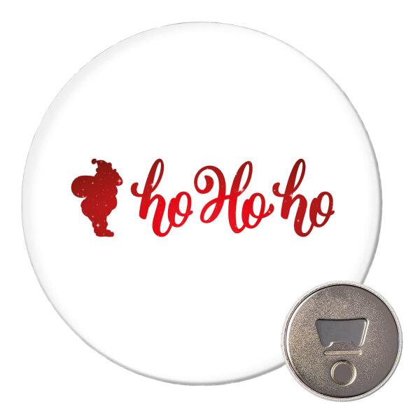 Magnet Santa Claus Ho Ho Ho 59mm Kühlschrankmagnet Flaschenöffner