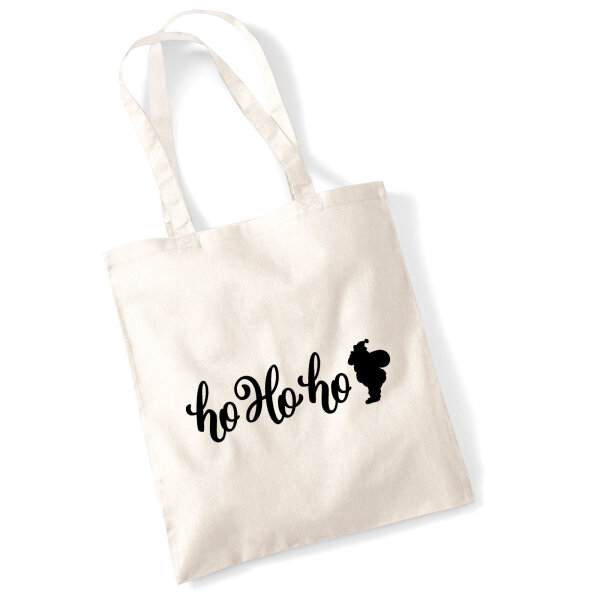 Jutebeutel Ho Ho Ho Weihnachtsmann 10 Liter