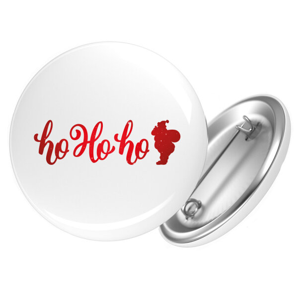 Button Ho Ho Ho Weihnachtsmann