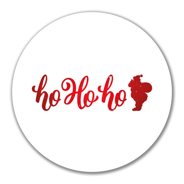 Aufkleber Ho Ho Ho Weihnachtsmann 10cm Sticker