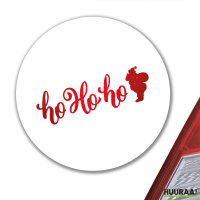 Aufkleber Ho Ho Ho Weihnachtsmann 10cm Sticker