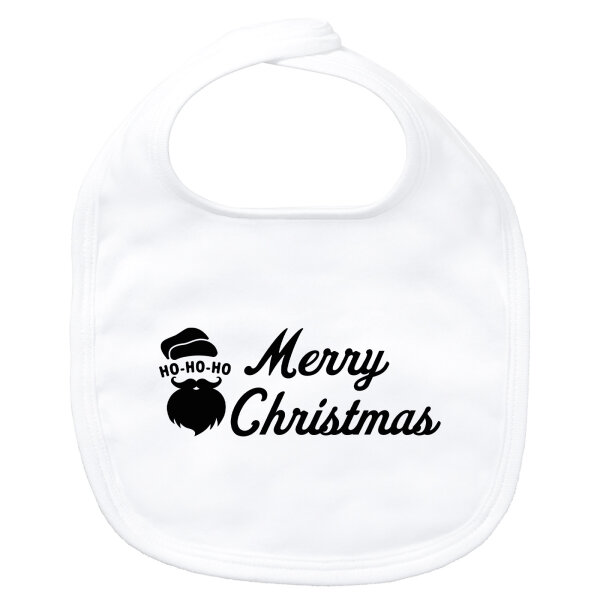 Baby Lätzchen Ho Ho Ho Santa Merry Christmas Klettverschluss