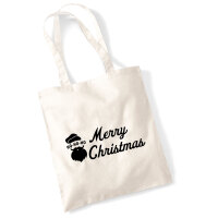 Jutebeutel Ho Ho Ho Santa Merry Christmas 10 Liter
