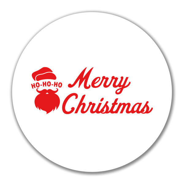 Aufkleber Ho Ho Ho Santa Merry Christmas 10cm Sticker