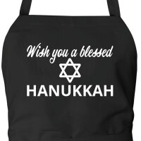 Schürze Wish blessed Hanukka Schriftzug