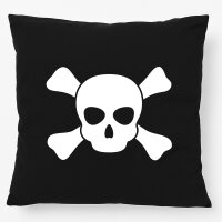 Kissen Pirat Totenschädel 40x40cm