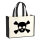 Jutetasche Pirat Totenschädel 21 Liter Black