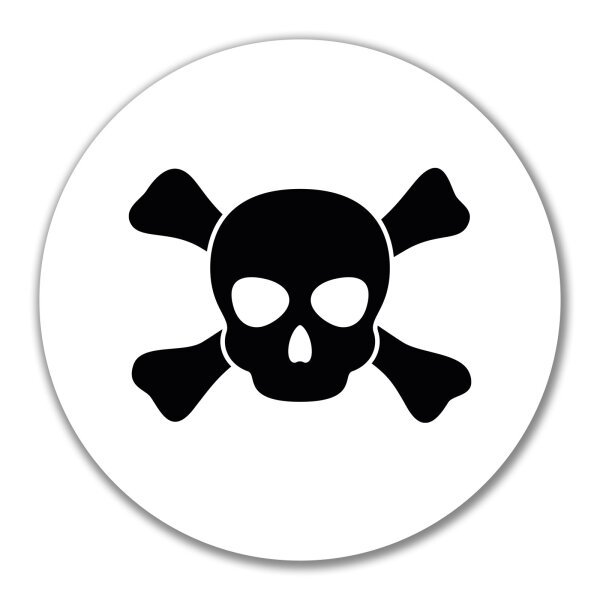 Aufkleber Pirat Totenschädel 10cm Sticker
