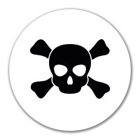 Aufkleber Pirat Totenschädel 10cm Sticker