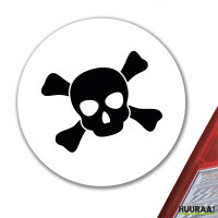 Aufkleber Pirat Totenschädel 10cm Sticker