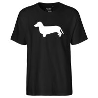 Herren T-Shirt Dackel Silhouette Größe S-3XL