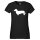 Damen T-Shirt Dackel Silhouette Größe XS-XXL