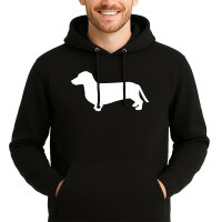 Unisex Hoodie Dackel Silhouette Größe S-3XL
