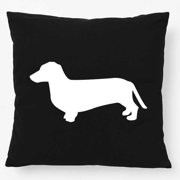 Kissen Dackel Silhouette 40x40cm