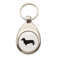 Schlüsselanhänger Dackel Silhouette