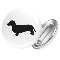 Button Dackel Silhouette