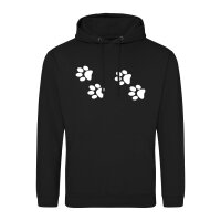Unisex Hoodie Fußtapsen Tapsen Größe S-3XL