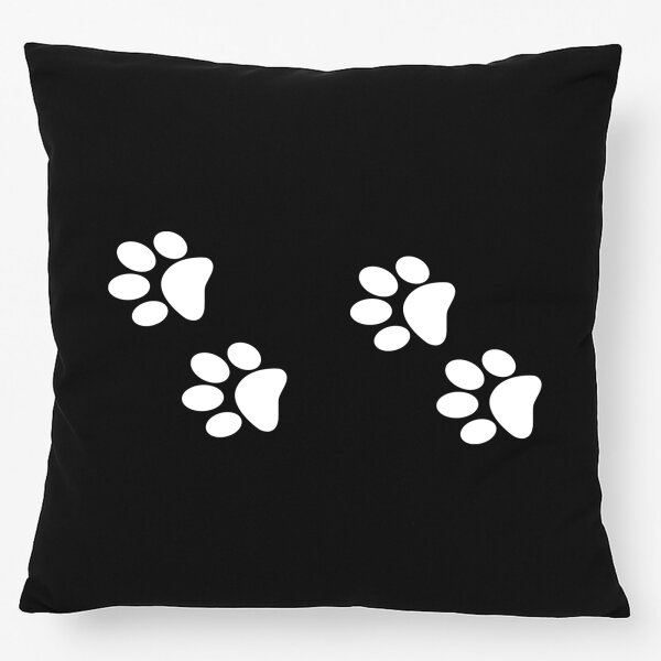 Kissen Fußtapsen Tapsen 40x40cm