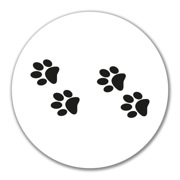 Aufkleber Fußtapsen Tapsen 10cm Sticker