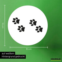 Aufkleber Fußtapsen Tapsen 10cm Sticker