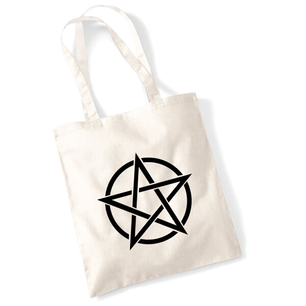 Jutebeutel Pentagramm Drudenfuß 10 Liter