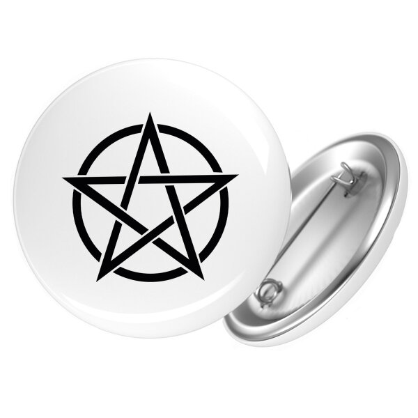 Button Pentagramm Drudenfuß