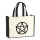 Jutetasche Pentagramm Drudenfuß 21 Liter Black