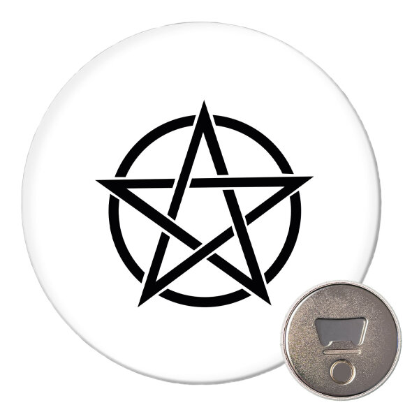Magnet Pentagramm Drudenfuß 59mm Kühlschrankmagnet Flaschenöffner