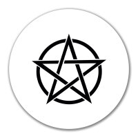 Aufkleber Pentagramm Drudenfuß 10cm Sticker