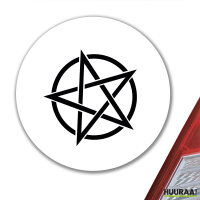 Aufkleber Pentagramm Drudenfuß 10cm Sticker