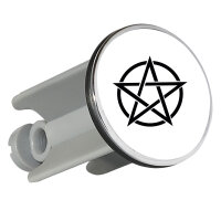 Waschbeckenstöpsel Pentagramm Drudenfuß 4cm...