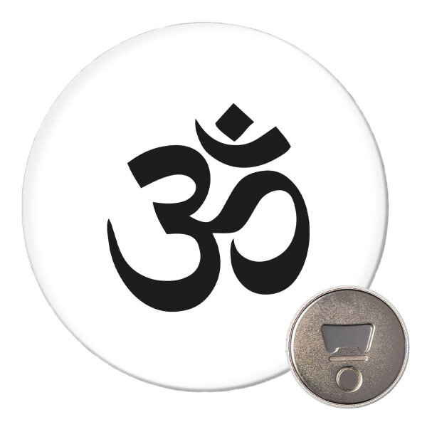 Magnet Om Symbol 59mm Kühlschrankmagnet Flaschenöffner