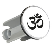 Waschbeckenstöpsel Om Symbol 4cm Abflussstopfen