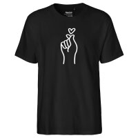 Herren T-Shirt K-Pop Fingerherz Zeichen Größe...