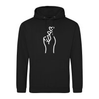 Unisex Hoodie K-Pop Fingerherz Zeichen Größe...