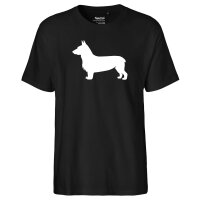 Herren T-Shirt Welsh Corgi Pembroke Silhouette...