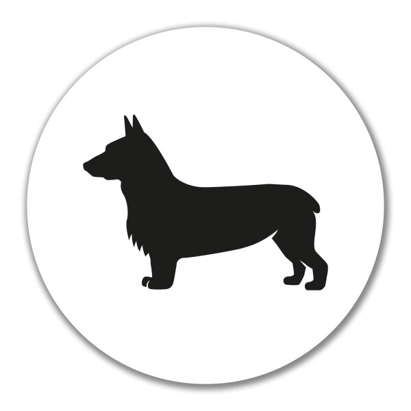 Aufkleber Welsh Corgi Pembroke Silhouette 10cm Sticker