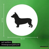 Aufkleber Welsh Corgi Pembroke Silhouette 10cm Sticker
